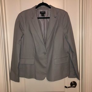 Light grey button blazer